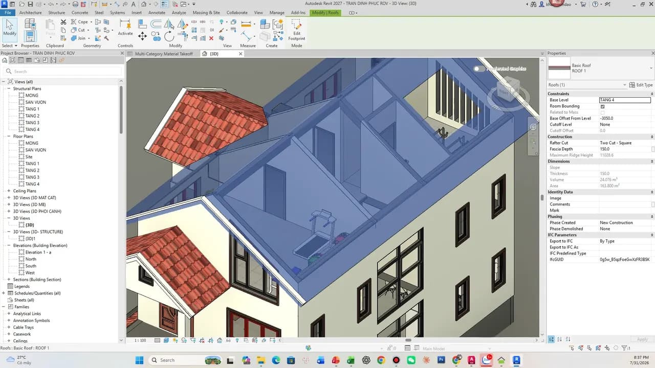 Miễn phí - Khóa học Revit Architecture cơ bản