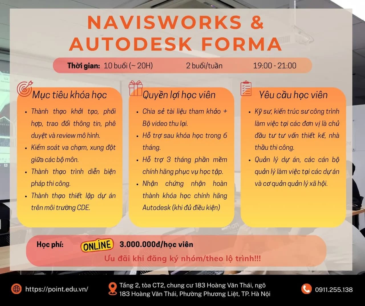 Khóa học Navisworks & Autodesk Forma